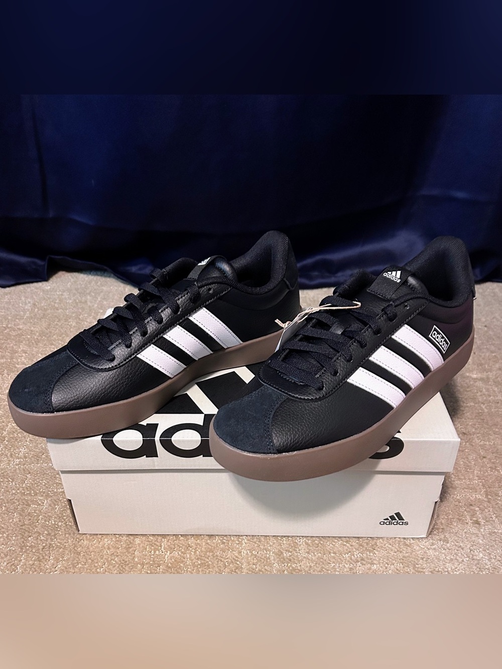 Adidas VL Court 3.0 black size 9.5 Mens 10.5 Women’s